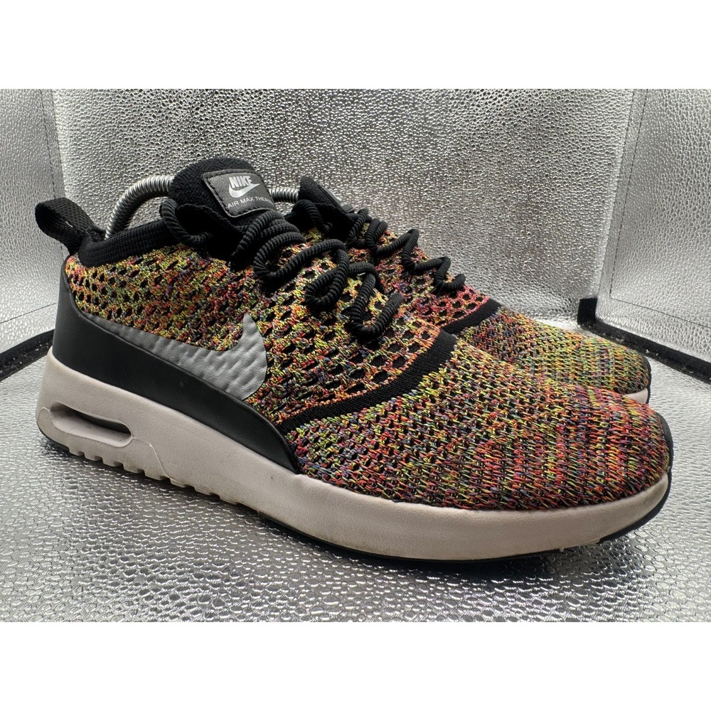 Size 10 Nike Air Max Thea Ultra Flyknit Multicolor Womens Sneakers 881175-600